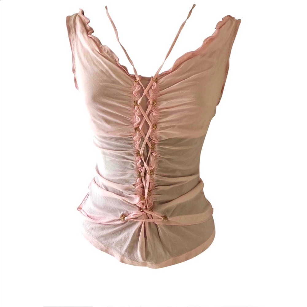 Roberto Cavalli Silk Camisole Halter Top